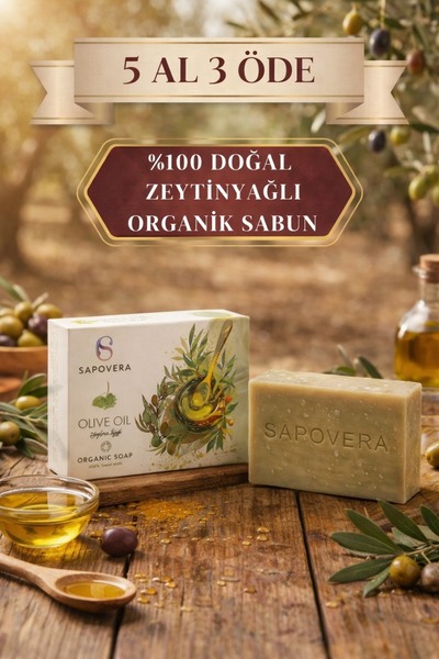 Sapovera Doğal Zeytinyağı Sabunu