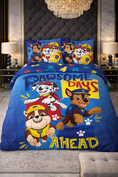 OEM Детско спално бельо, 100% памук, 2 броя, 100x135 см – Пес Патрул