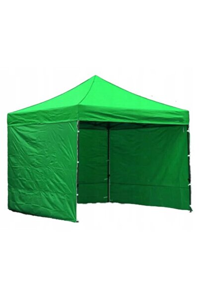 OEM Pavilion tent 3 x 3 meters with sides for events, garden, market - Green