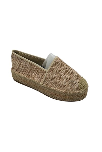 A&H Women's espadrilles AH 38, fabric, cream