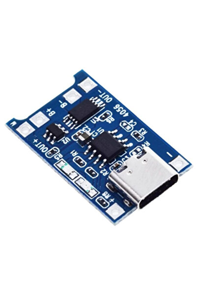 CNL TP4056 Korumalı Lityum Pil Şarj Devresi Type C Usb Batarya