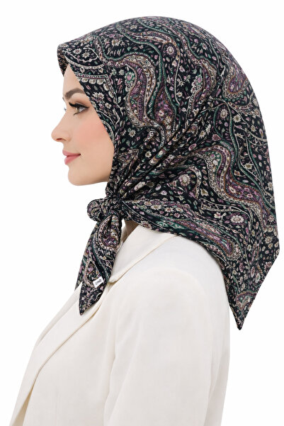 polo istanbul FLAMLI KETEN TÜLBENT EŞARP