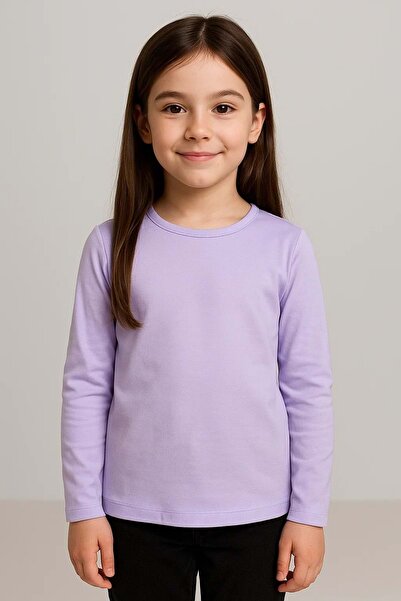 s.t. sebat tekstil Дълга ръкавна училищна тениска с еластична материя