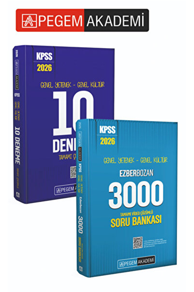 Pegem Akademi Yayıncılık PEGEM AKADEMİ 2026 KPSS Genel Yetenek Genel Kültür E...