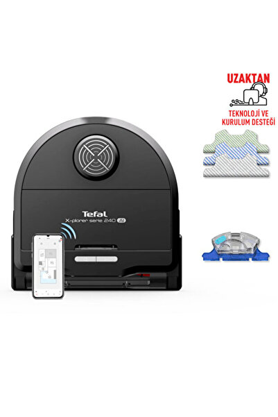 TEFAL Premium Akıllı Robot Süpürge, X-Plorer Serie 240 Yapay Zeka Destekli 80...
