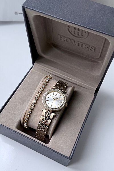 Homies علبة هدية ساعة يد نسائية أصلية - هدية سوار. هوم 6746346434
