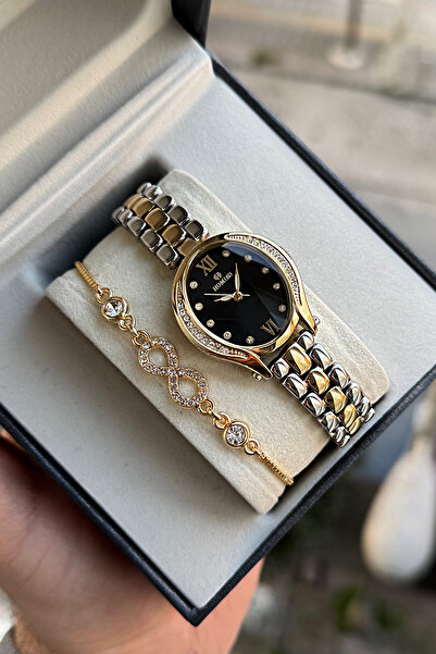 Homies ساعة يد نسائية بسوار من الفولاذ