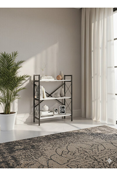 Luxury Home Coffee Corner Table, Side Table, Bookcase Consisting Of 3 Wooden ...