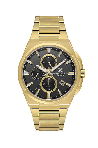 Daniel Klein Exclusive Gold Stainless Steel Watch for Men DK.1.14214-4