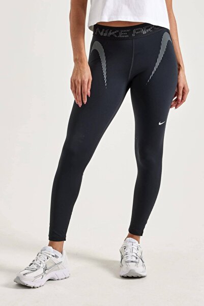 Nike Colanți de antrenament Pro Dri Fit 7/8 cu detalii din plasă, colanți spo...