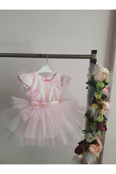 Kidstore Kız Çocuk Eteği Kat Kat Elbise