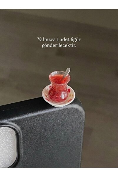 amourina Ekstra Gerçekçi Köpüklü Şekersiz Çay Minyatür Figür Çay Bardağı Figür