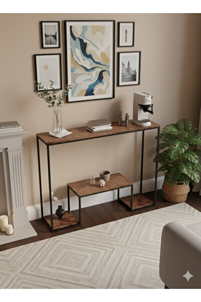 Generic طاولة كونسول احترافية ثلاثية الطبقات بتصميم حديث، مناسبة لمعدات القهو...