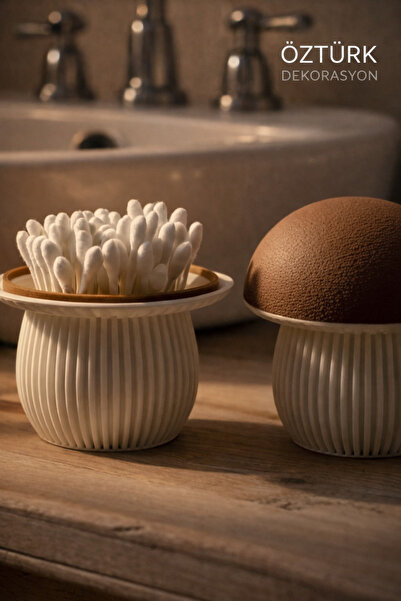 shop Dekoratif Kulak Çubuğu & Makyaj Süngeri Organizer Seti