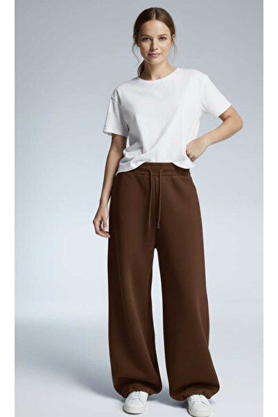 kikiriktekstil Γυναικείο ψηλόμεσο φούτερ σε σχήμα βαρελιού με λεπτομέρεια στο...