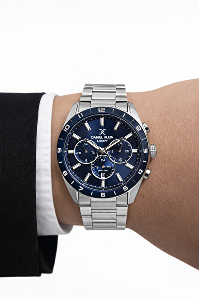 Daniel Klein Men's Luxury Steel Wristwatch - Active with All Functions, Brace...