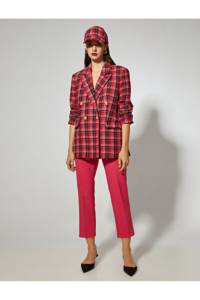 Koton Crop παντελόνι με τσέπες και λεπτομέρεια ραφής