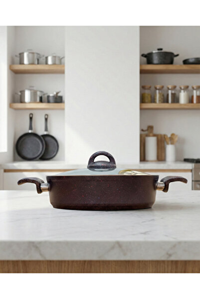 Bonetti Granit Pilav Tenceresi Cam Kapaklı – Yapışmaz Pilav ve Karnıyarık Ten...