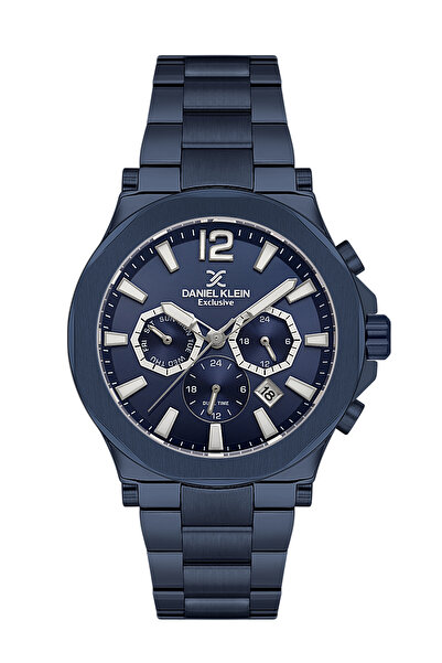 Daniel Klein Exclusive Blue Stainless Steel Watch for Men DK.1.14216-4