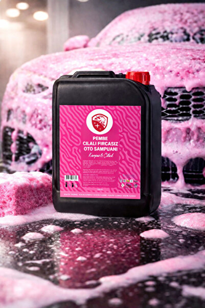 NEWMİX 5 Lt Cilalı Fırçasız Pembe Renkli Karpuz&Çilek Oto Şampuanı