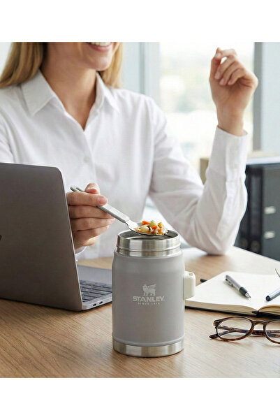 Stanley ترمس طعام كلاسيكي أسطوري مع ملعقة سعة 0.4 لتر، ترمس للتخييم ملون