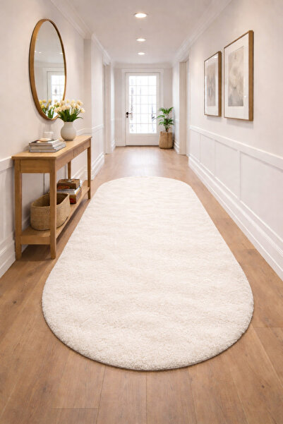 KEVLİNE Kevline Kaymaz Taban Peluş Halı Dekoratif Koridor Salon Çocuk Odası O...