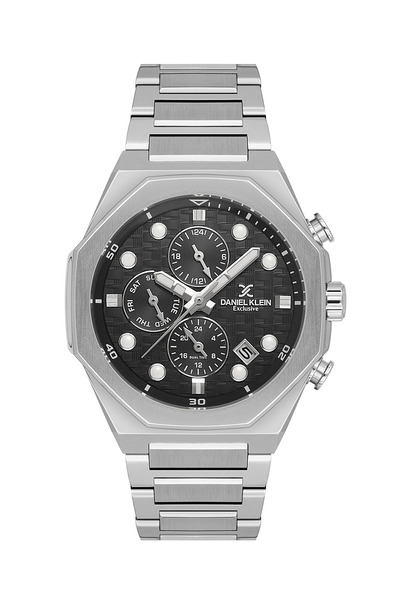Daniel Klein Exclusive Silver Stainless Steel Watch for Men DK.1.14217-1