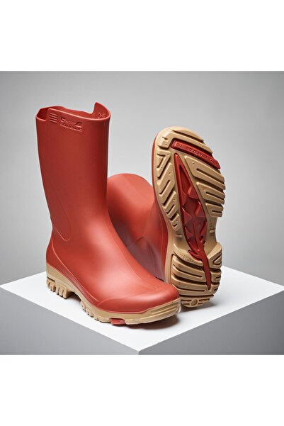 Decathlon Women's Short Rain Boots - Orange - Hunting and Nature Observation ...