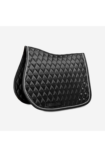 Decathlon Eyer Altlığı - Midilli Ve At Boy - Siyah / Taşlı - 500