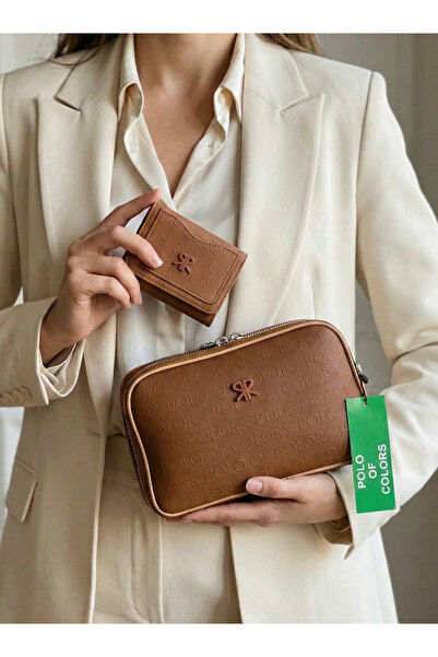 Çanta Trend Combinație de geantă și portofel pentru femei Polo Of Colors cu c...