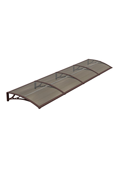 MAPROFI ECO door awning 400x80cm awning shelter roof brown-bronze