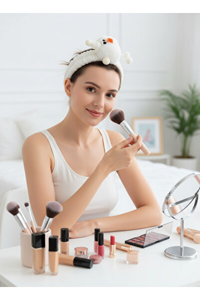 MYNAURA عصابة رأس مزينة بالتفاصيل الناعمة للشعر والمكياج - تصميم ناعم وجذاب ب...