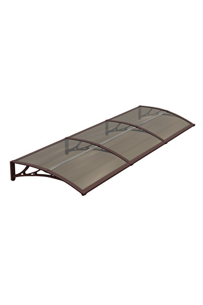 MAPROFI ECO door awning 300x150 cm awning shelter roof brown-bronze