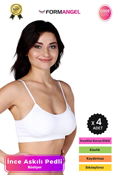 Form Angel # Bustier Stitch-Free Seamless Women's Flexible Soft Fabric Thin S...