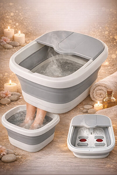 OEM Aparat de masaj pliabil pentru picioare cu încălzire, bule și role, 500W,...