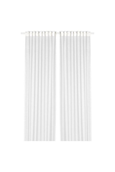 IKEA Tül Perde-Fon Perde /2 Kanat, MeridyenDukkan Beyaz Renk 145x300 cm
