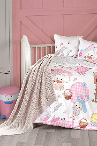First Choice طقم غطاء لحاف أطفال من القطن بنسبة 100% من ويني - مع بطانية