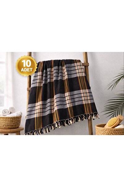 ASPA 10 Adet Klasik Hamam Peştemali, 80X175 Geleneksel Dokuma, Otantik Çok Am...