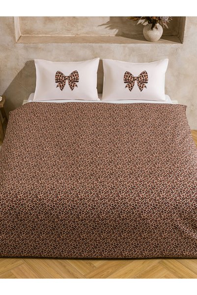 LC Waikiki Leopard Print Double Duvet Cover Set