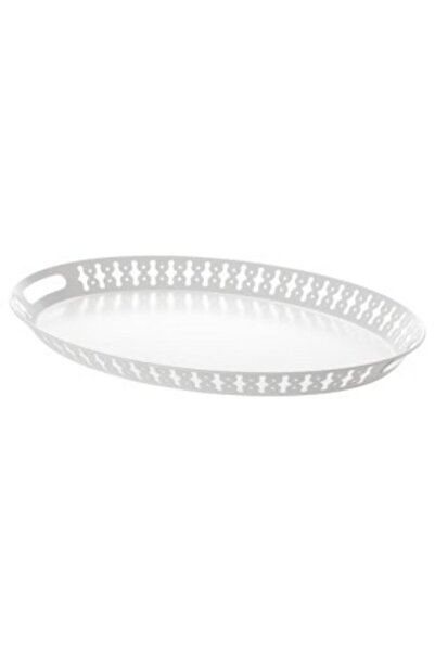 IKEA Romantısk Tepsi Beyaz Renk 52x39 Cm