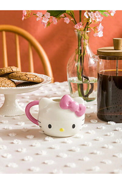 LC Waikiki LCW HOME Beyaz Hello Kitty Baskılı Seramik Kupa 400 Ml