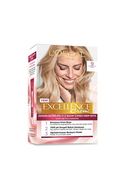L'Oreal Paris Excellence Creme Saç Boyası 9 Sarı