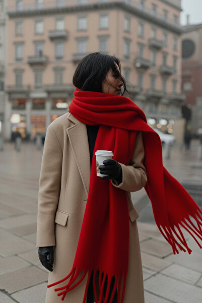 novon Cairo Bouclé Premium Burgundy Melange 100% Buklet Soft Touch Atkă