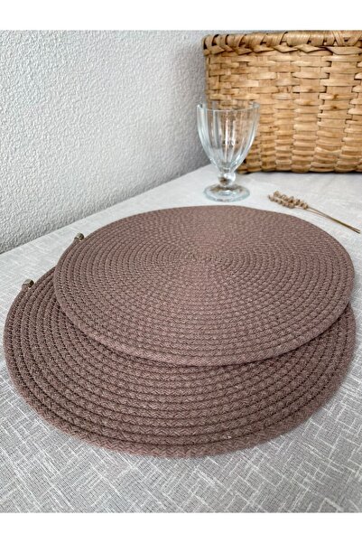 Naspar Σετ 4 τεμαχίων σε χρώμα βιζόν / Αμερικάνικο σερβίτσιο / Σουβέρ - Ειδικ...