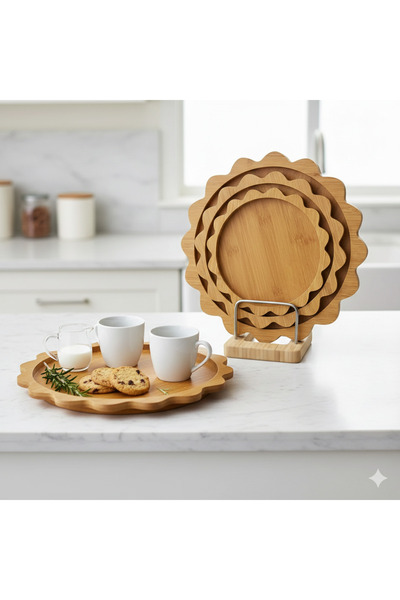 hinezahome 3'lü Papatya Sunum Set