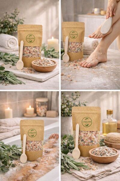 laborem ملح الاستحمام متعدد الاستخدامات من الأوكالبتوس والشايون، ملح للقدمين ...