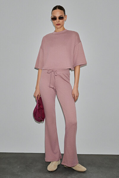 GRIMELANGE Prime Women's Organic Cotton Crew Neck Short Sleeve Oversized Crop...