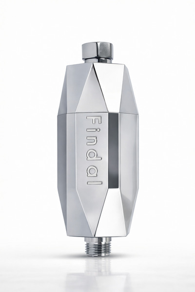 findal فلتر الاستحمام كريستال بيوتي - منقي مياه بست طبقات (كروم)