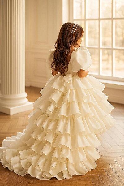 LilyMoon Rochie de seara din satin pentru fete 3,15 ani