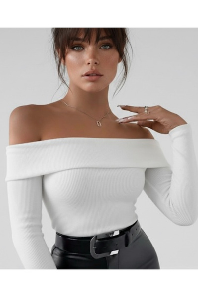 Be Best Dámska biela blúzka s golierom Madonna BE165